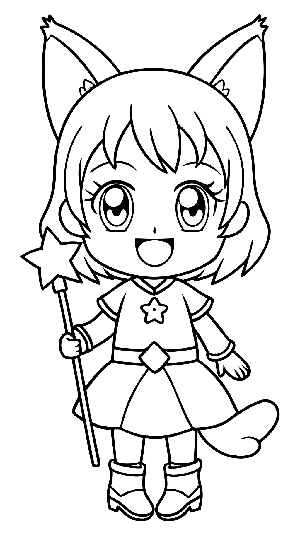 anime coloring pages easy